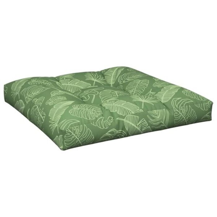 Vidaxl Lot de 2 coussins palette motif feuilles - Jusqu'à -67%