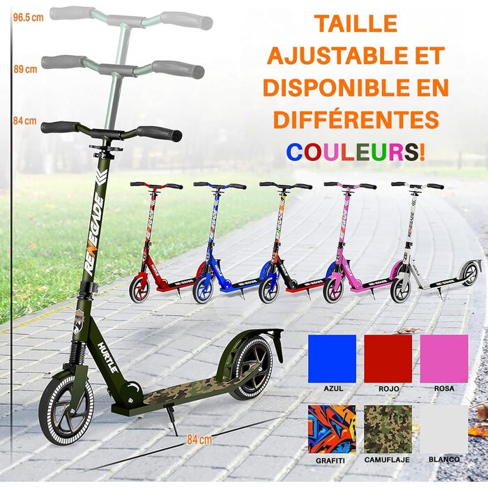 Trottinette pliable urbaine - Guidon réglable - Jusqu'à 42% de réduction