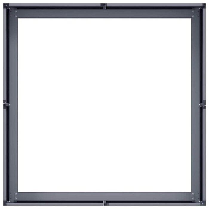 Vidaxl Jardinière carrée 80x80x30 cm en acier anthracite - Jusqu'à -53%