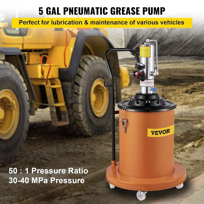 Pompe à graisse pneumatique 20L avec pistolet rotatif - Jusqu'à 35% de remise