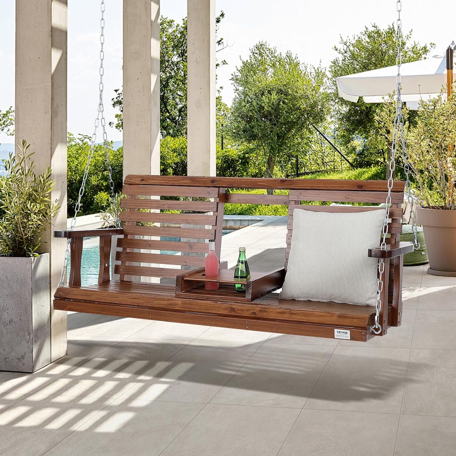 Balançoire de jardin en bois de sapin - Jusqu'à 35% de remise