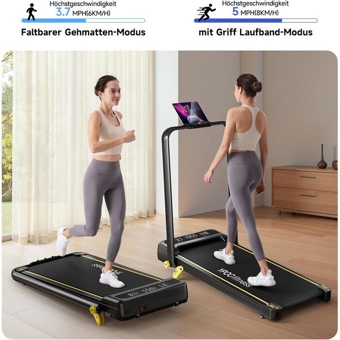 Tapis de course pliable 3-en-1 compact - Jusqu'à -35% sur votre sport à domicile