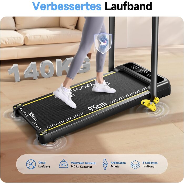 Tapis de course pliable 3-en-1 compact - Jusqu'à -35% sur votre sport à domicile