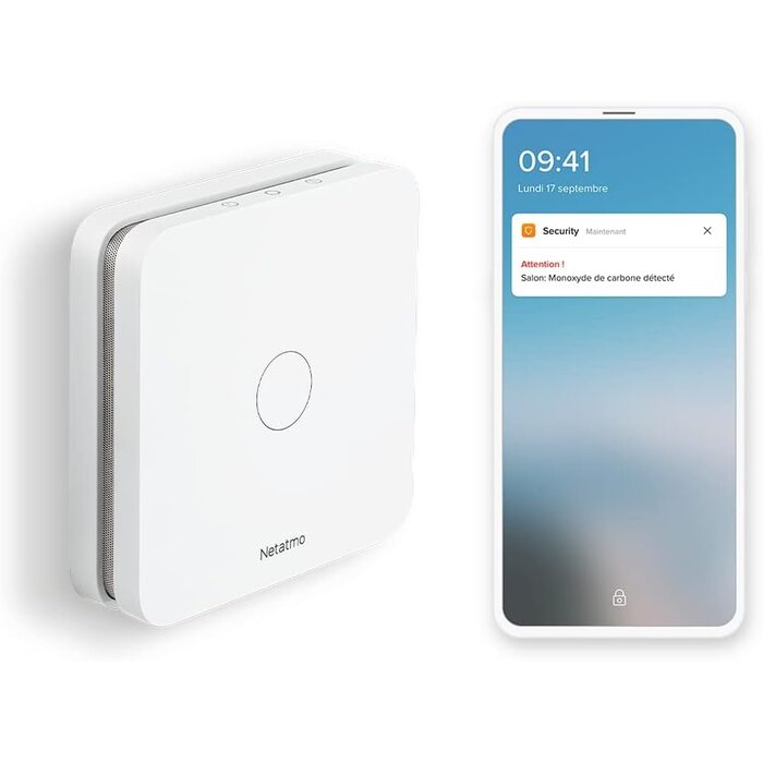 Détecteur de fumée intelligent Wi-Fi - Autonomie 10 ans - Jusqu'à -34%