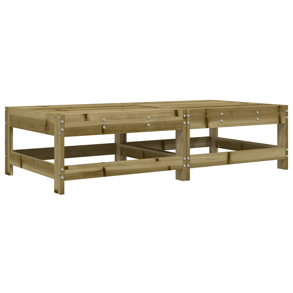 Lot de 2 repose-pieds de jardin avec coussins en bois - Jusqu'à -34%