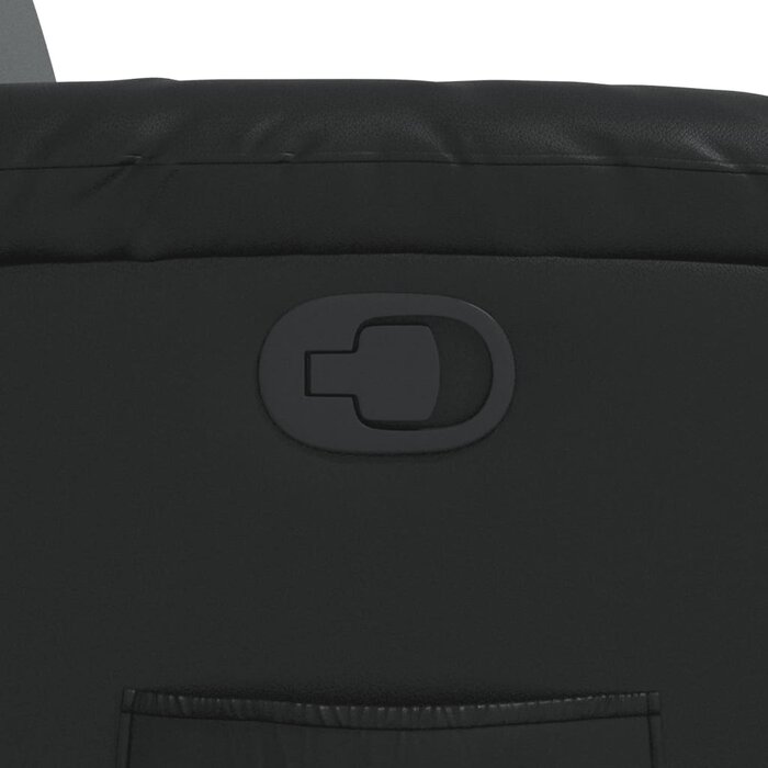 Fauteuil inclinable en similicuir noir - Jusqu'à -35% sur le prix d'origine