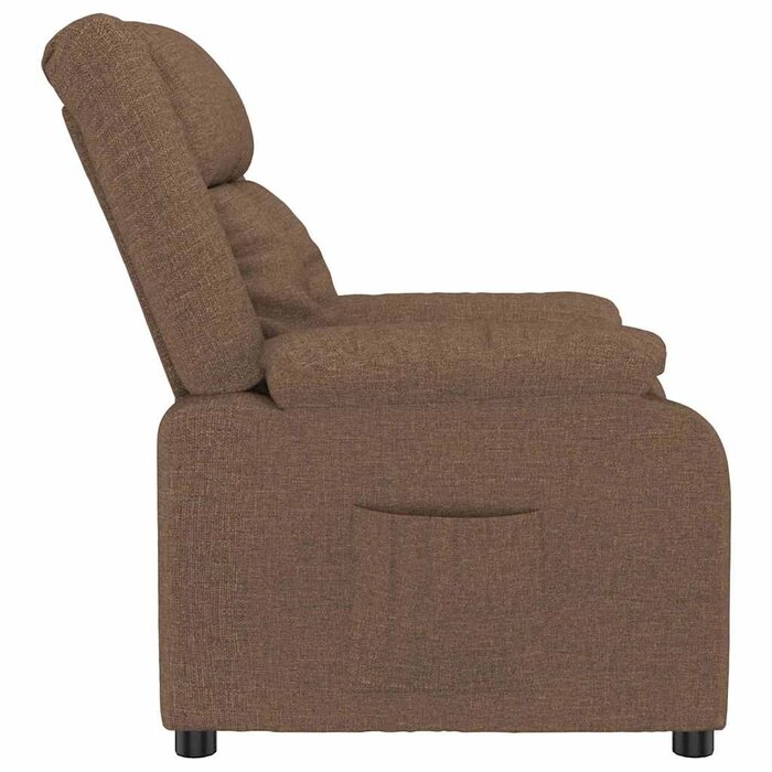 Fauteuil inclinable en tissu marron - Confort absolu - Jusqu'à 35% de remise