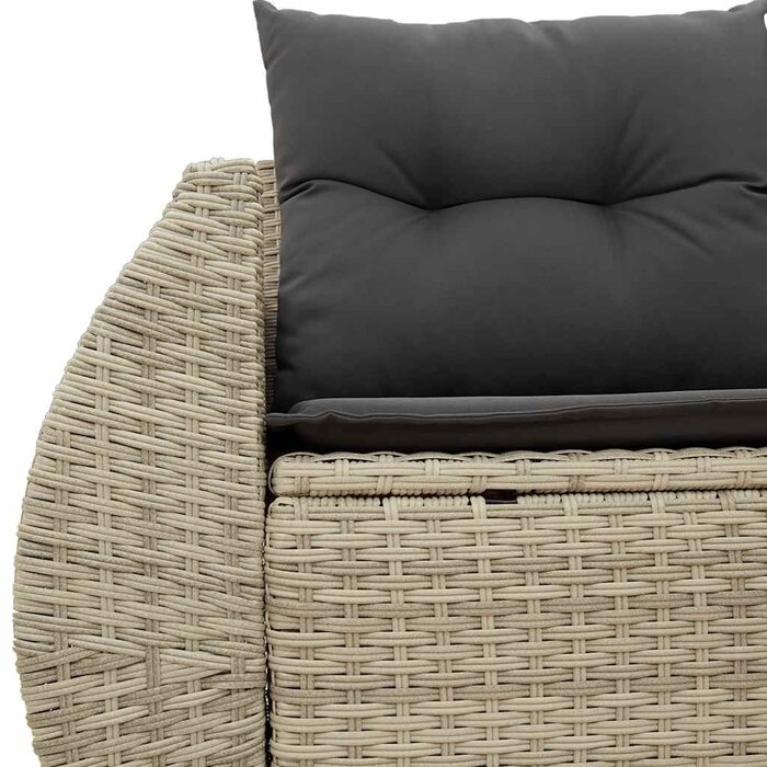 Banc de jardin 2 places en résine tressée - Jusqu'à 35% de réduction