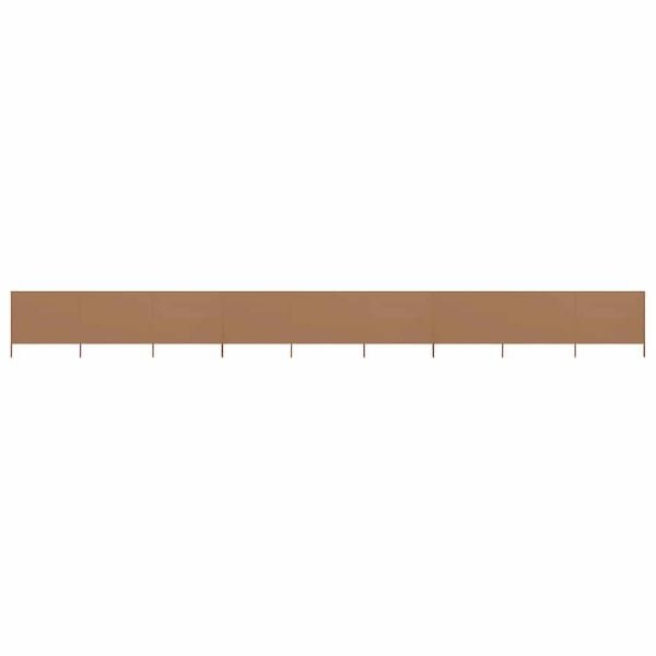 Brise-vent pliable 1200x120cm - Taupe - Jusqu'à 34% de remise