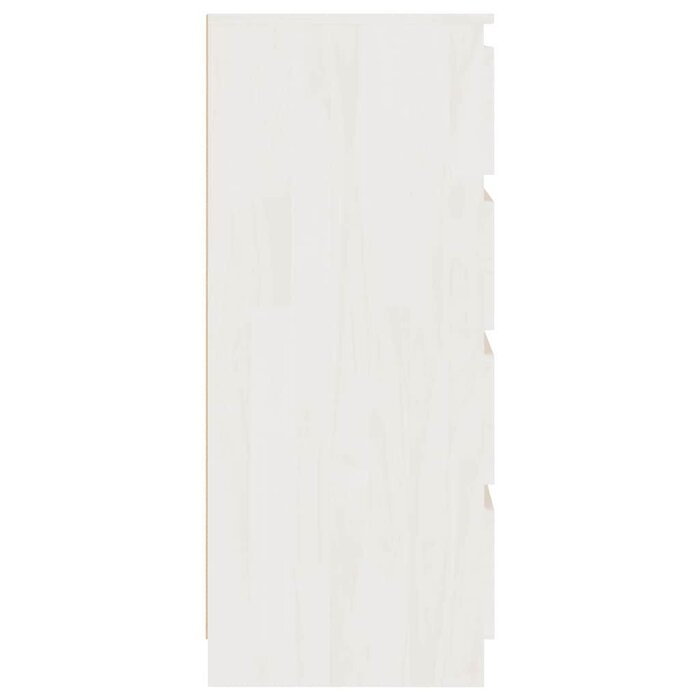 Meuble d'appoint 4 tiroirs en bois de pin blanc - Jusqu'à -35%
