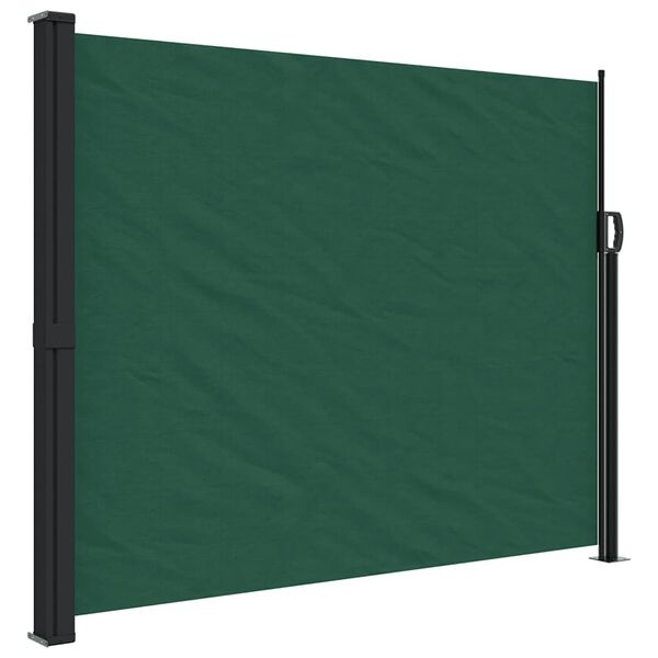 Vidaxl Store latéral rétractable 160x500 cm, vert foncé - 58% de remise