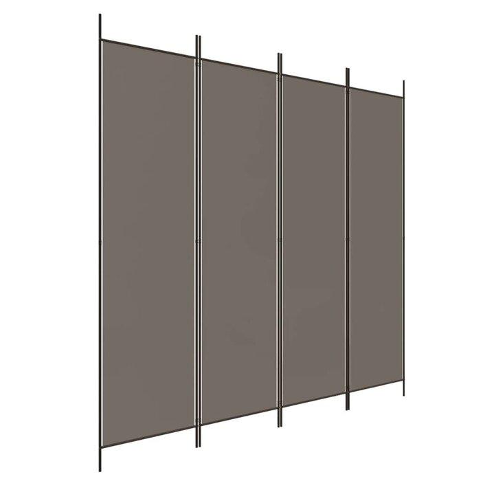 Paravent 4 panneaux 200x200 cm Anthracite - Jusqu'à -32%