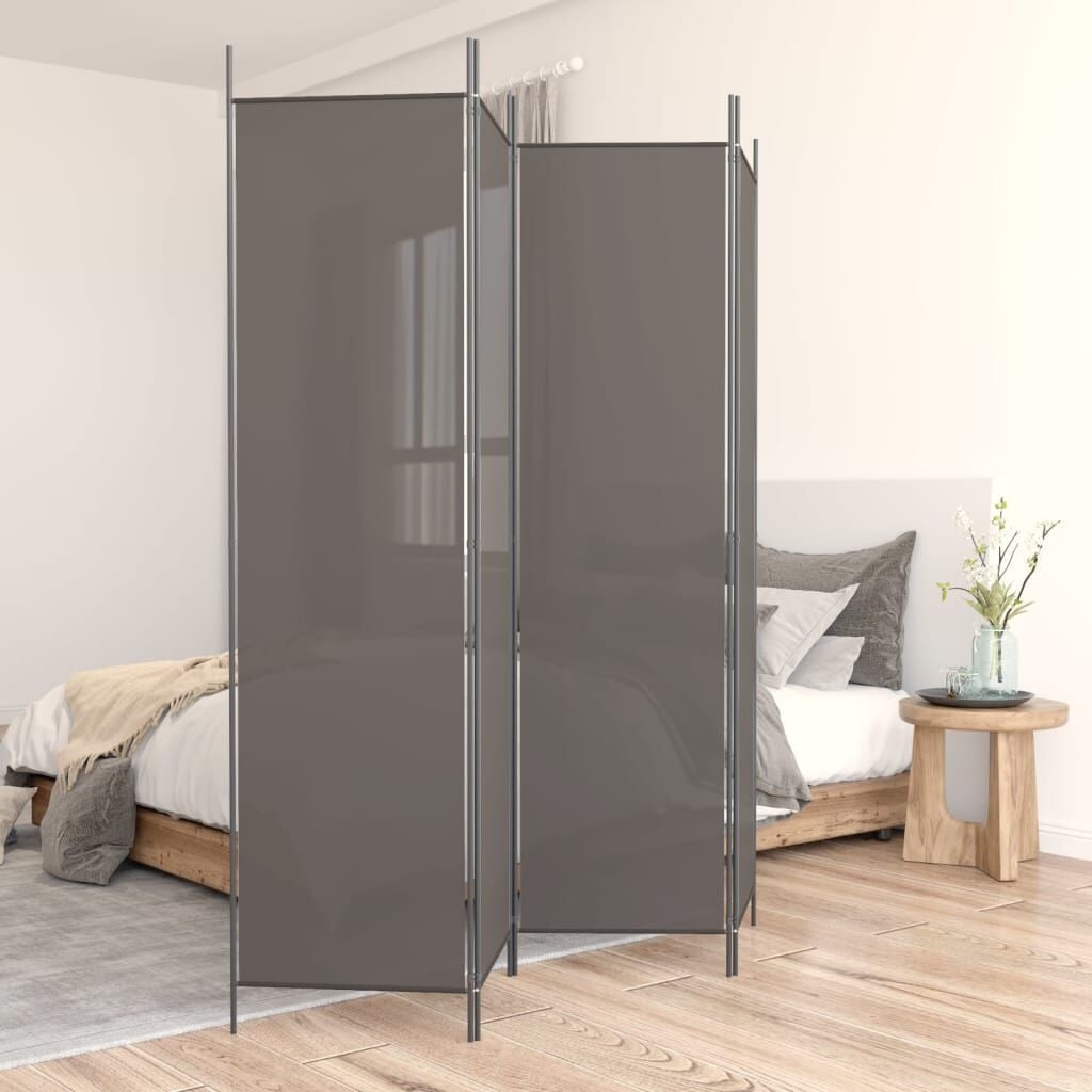 Paravent 4 panneaux 200x200 cm Anthracite - Jusqu'à -32%