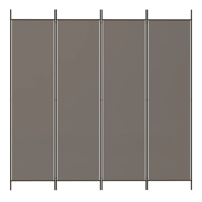 Paravent 4 panneaux 200x200 cm Anthracite - Jusqu'à -32%