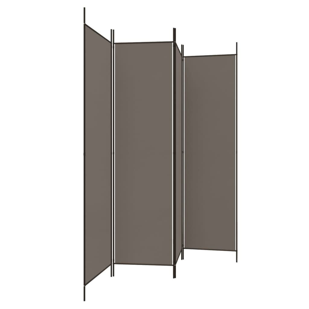 Paravent 4 panneaux 200x200 cm Anthracite - Jusqu'à -32%