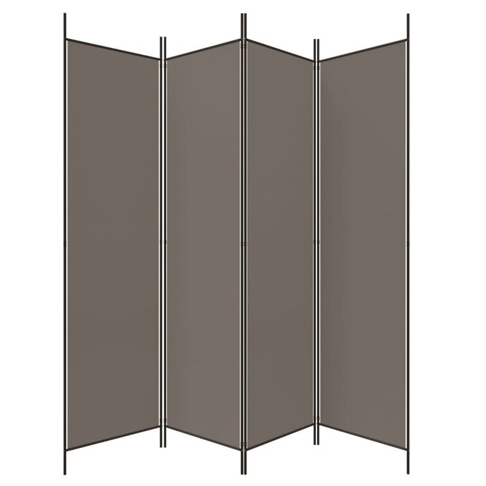Paravent 4 panneaux 200x200 cm Anthracite - Jusqu'à -32%
