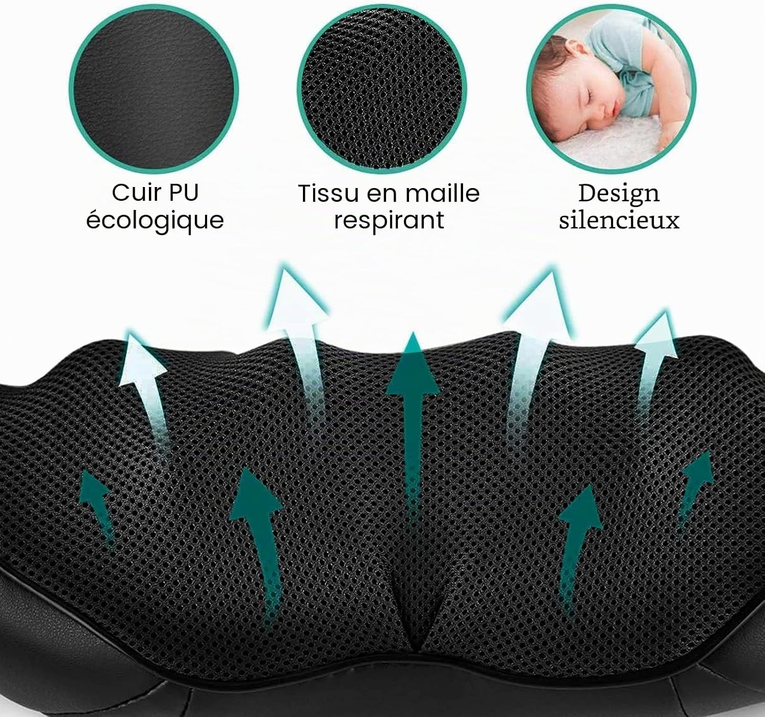 Appareil de massage Shiatsu 3D avec chaleur - Jusqu'à 32% de remise