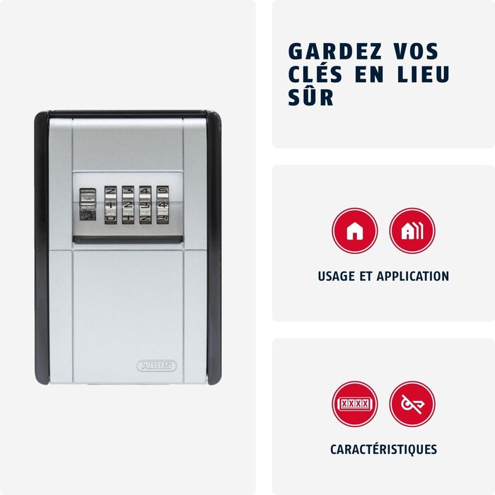 Boîtier à clés mural avec code 4 chiffres - Jusqu'à 32% de remise