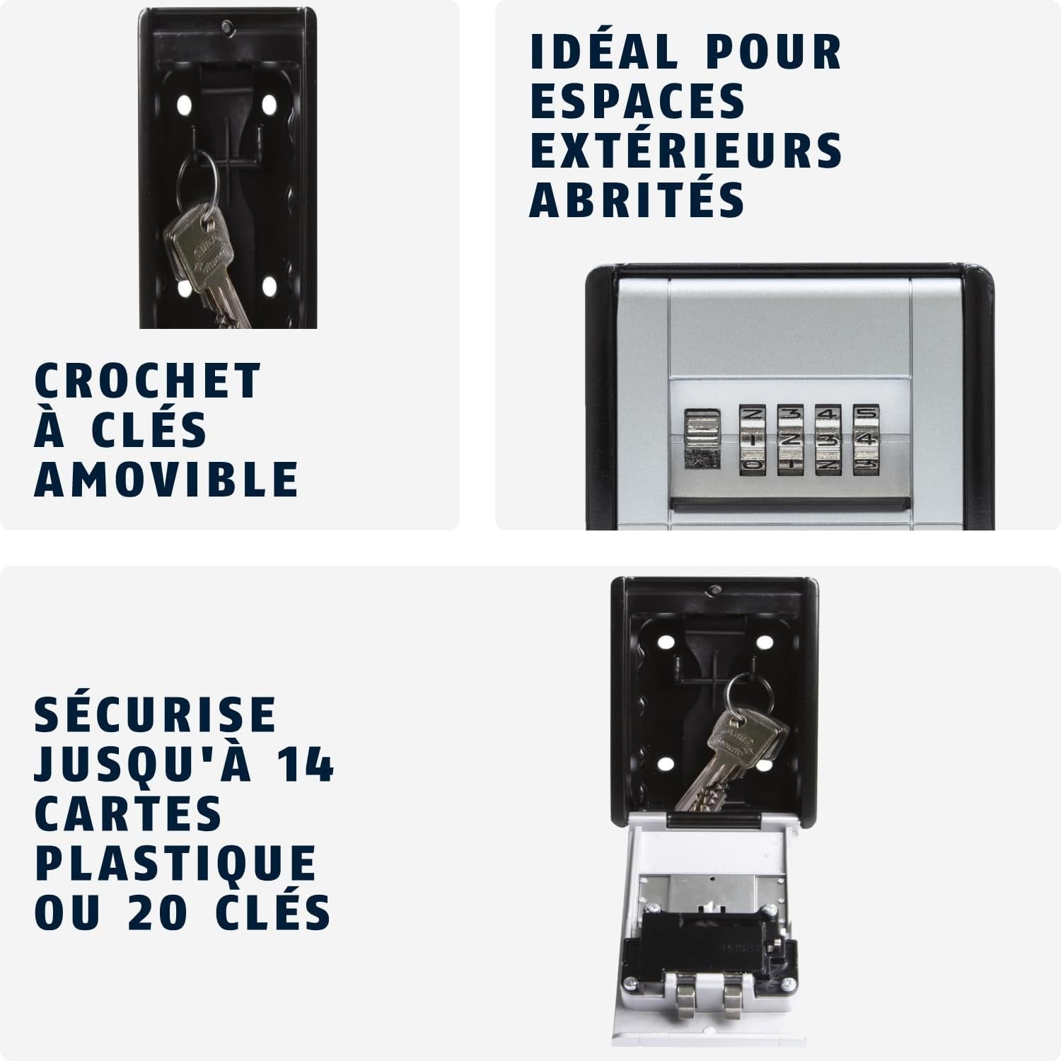 Boîtier à clés mural avec code 4 chiffres - Jusqu'à 32% de remise