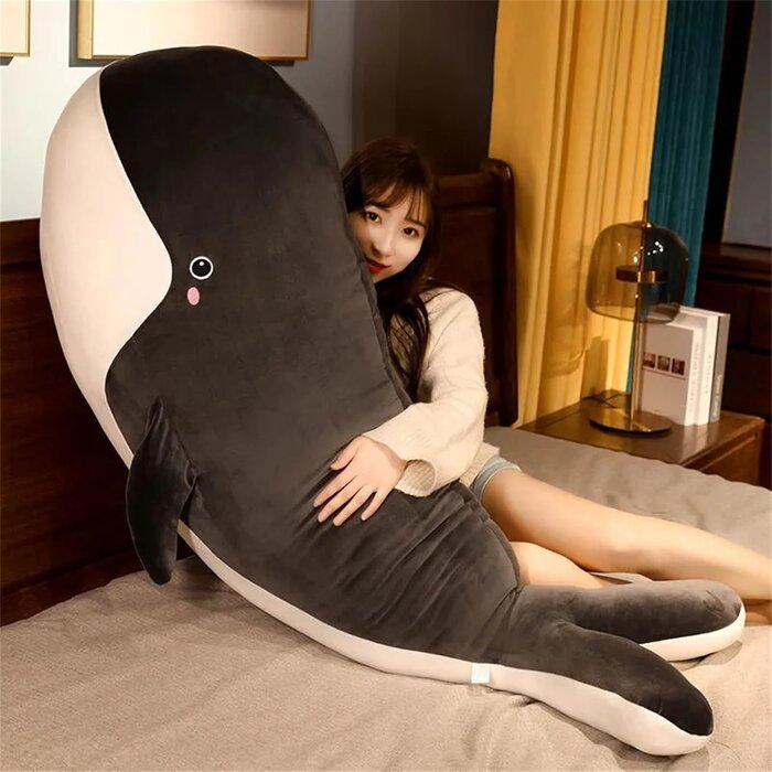 Grande Peluche Baleine 120 cm - Douceur Absolue - Jusqu'à -28%