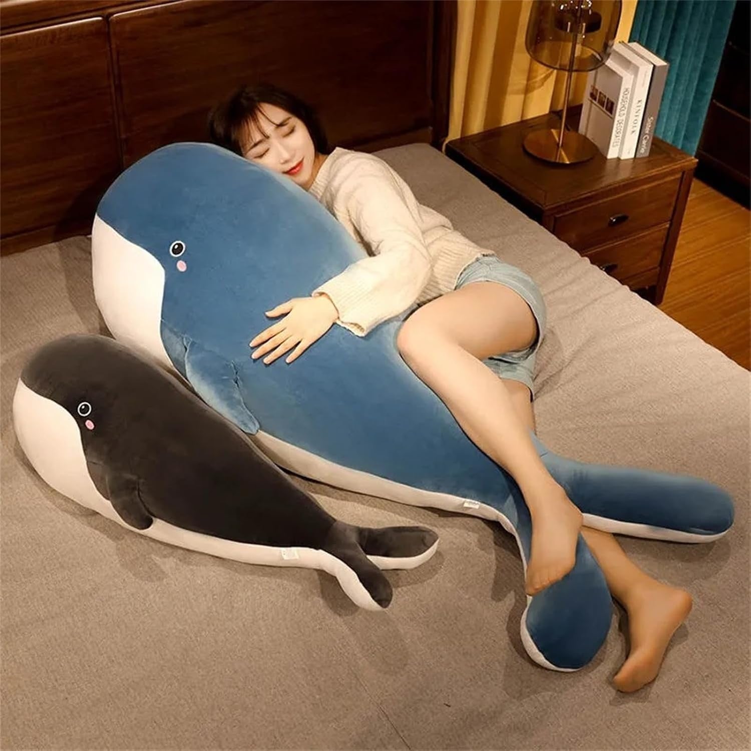 Grande Peluche Baleine 120 cm - Douceur Absolue - Jusqu'à -28%