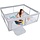 Parc bébé géant 150x150 cm - Sécurisé - Gris - Jusqu'à -34% en outlet