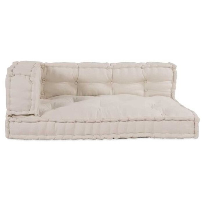 Lot de 3 coussins pour canapé palette crème - Jusqu'à -35%