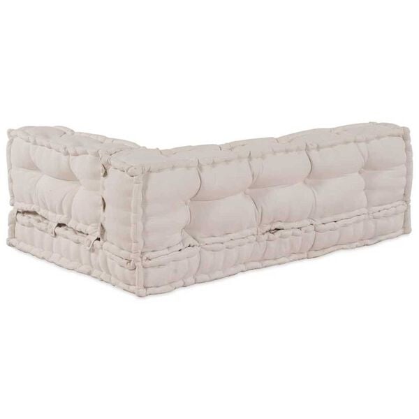 Lot de 3 coussins pour canapé palette crème - Jusqu'à -35%