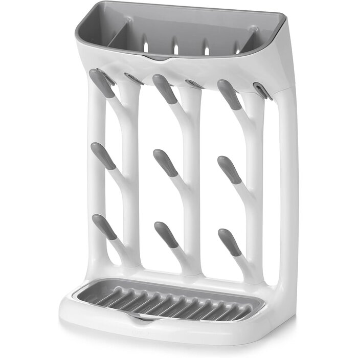 Égouttoir à biberons compact gris et blanc - Jusqu'à 33% de réduction