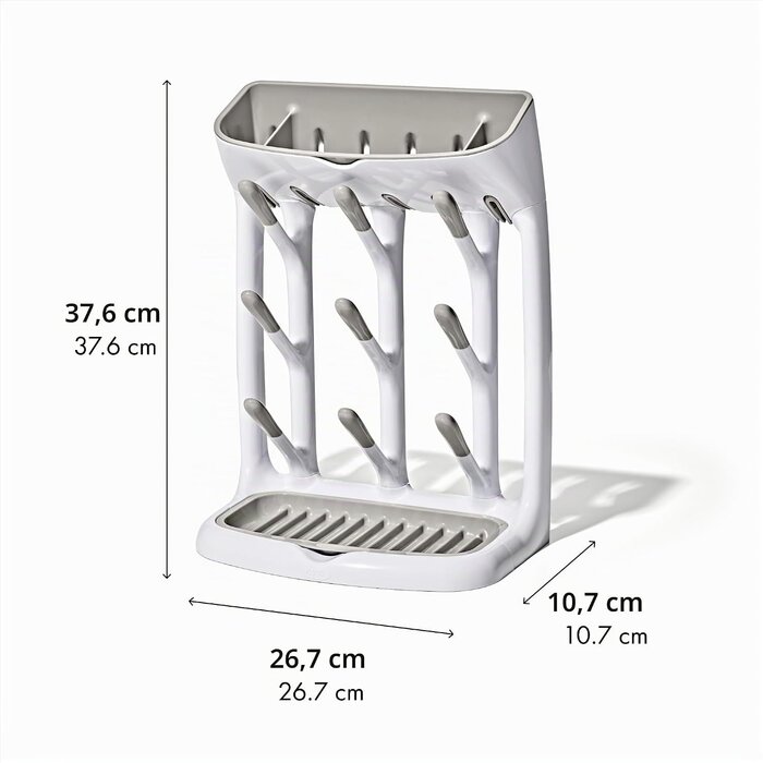 Égouttoir à biberons compact gris et blanc - Jusqu'à 33% de réduction
