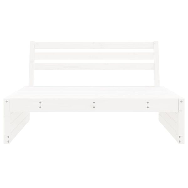 Vidaxl Banc de jardin modulaire 120 cm - Blanc - 59% de remise