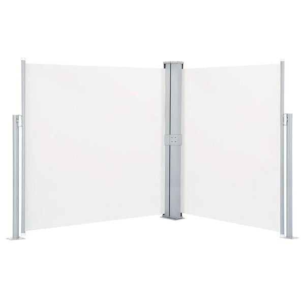 Paravent latéral rétractable 140x600 cm crème - Jusqu'à 33% de réduction