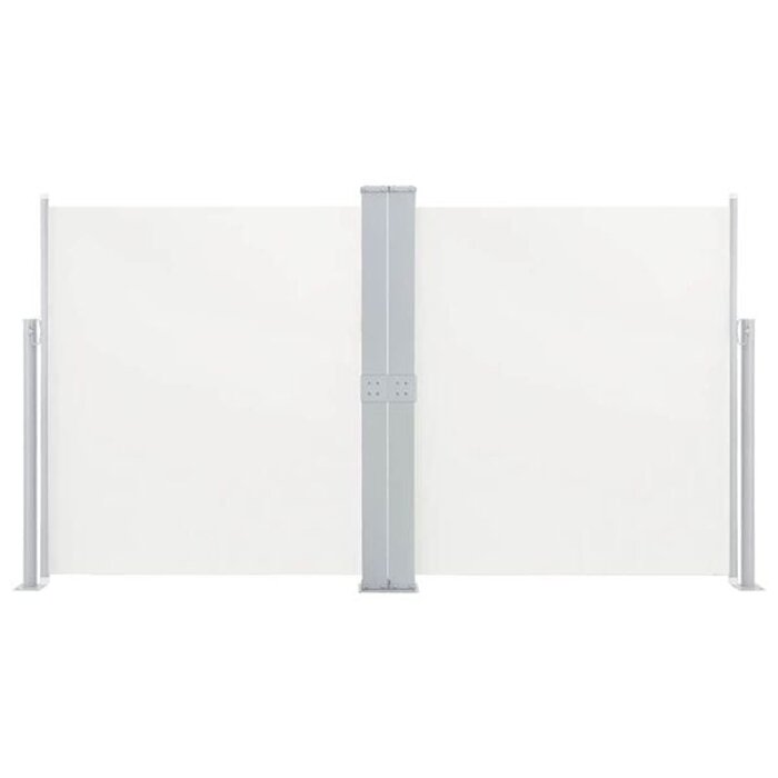Paravent latéral rétractable 140x600 cm crème - Jusqu'à 33% de réduction