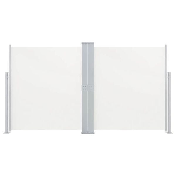 Paravent latéral rétractable 140x600 cm crème - Jusqu'à 33% de réduction
