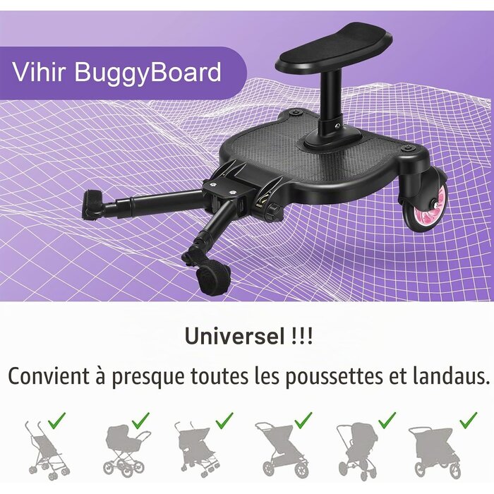 Marchepied universel pour poussette avec siège - Jusqu'à -33% de remise