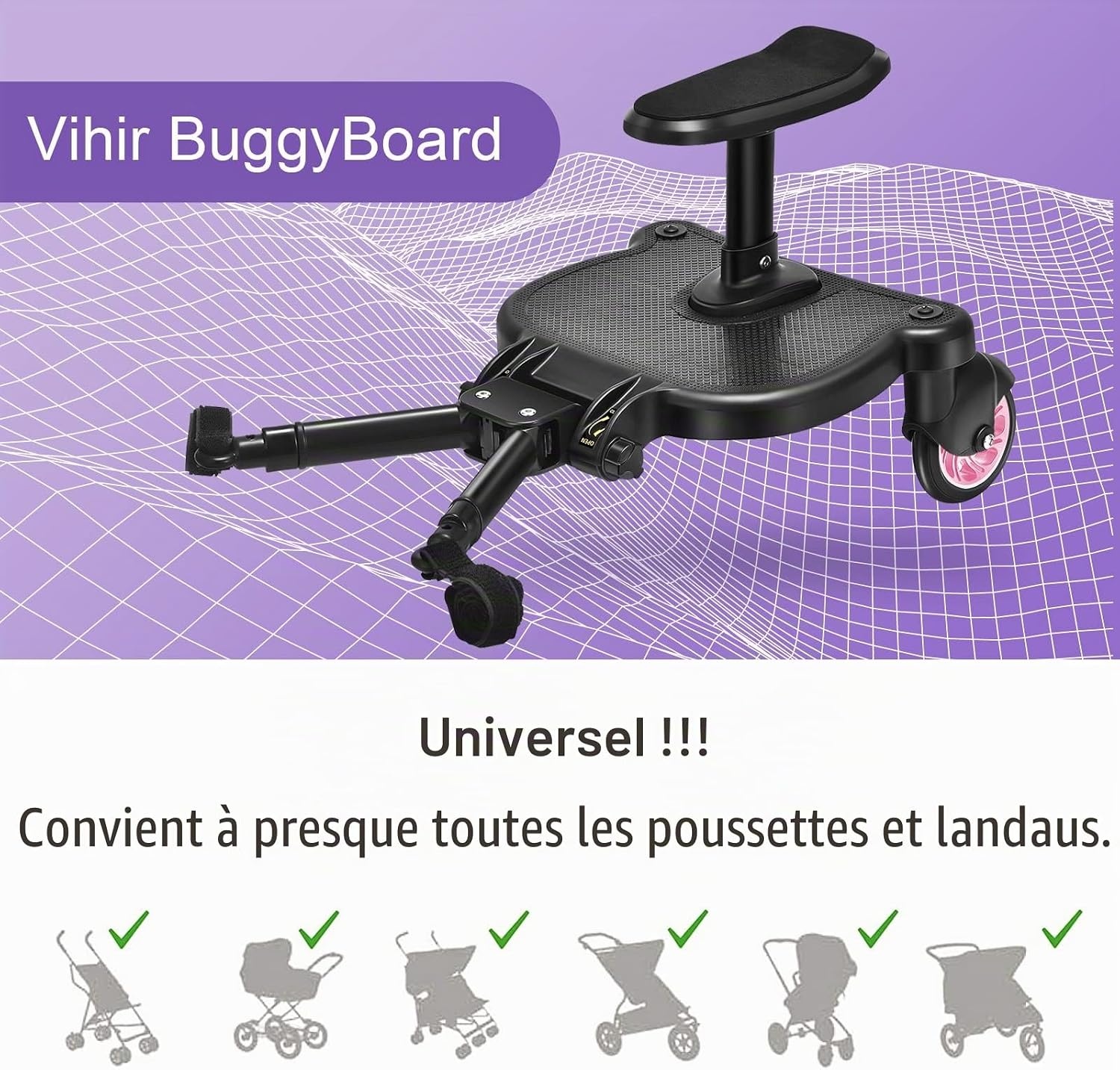 Marchepied universel pour poussette avec siège - Jusqu'à -33% de remise