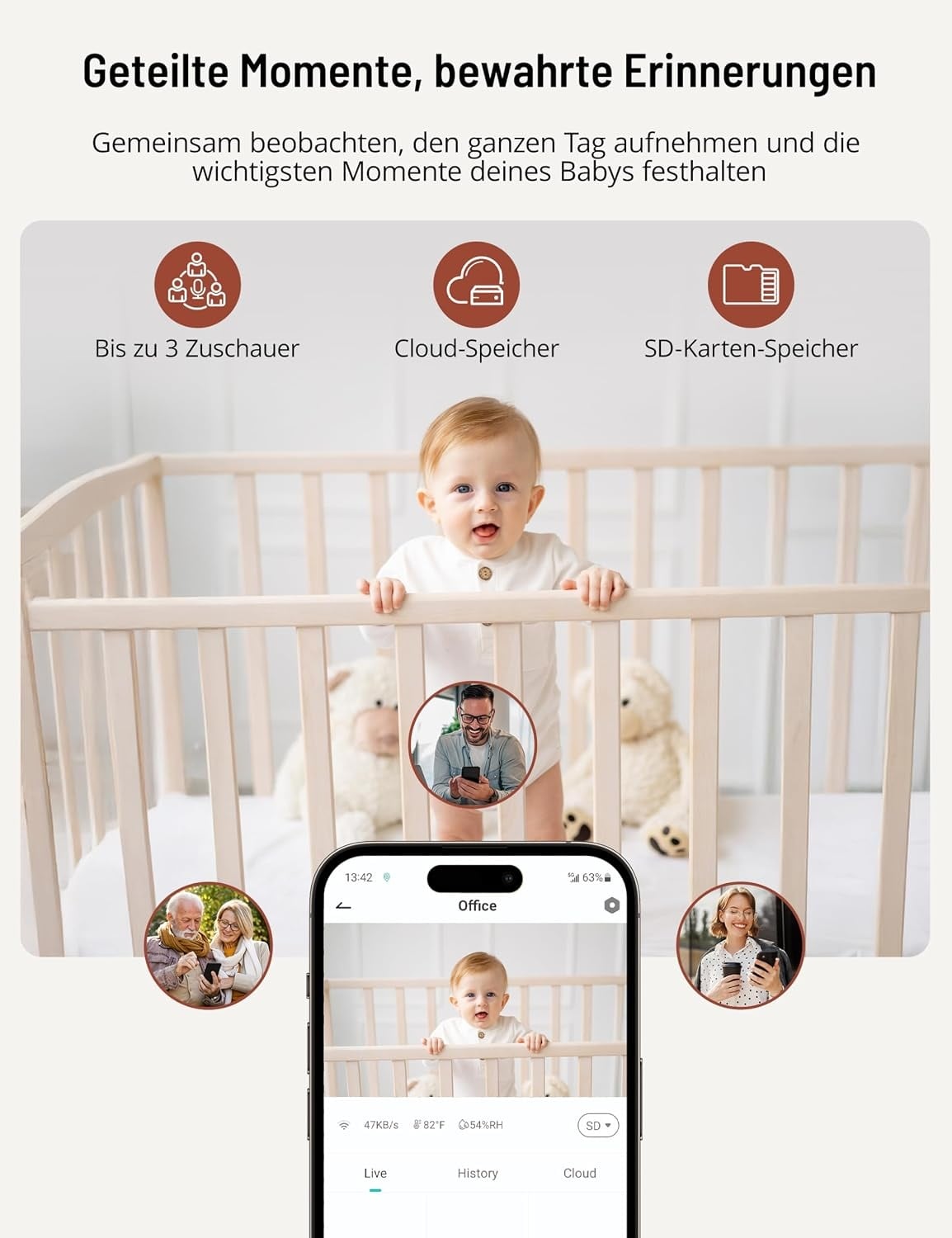 Babyphone 2K UHD avec 2 caméras et écran 5 pouces - Jusqu'à -35% d'économie