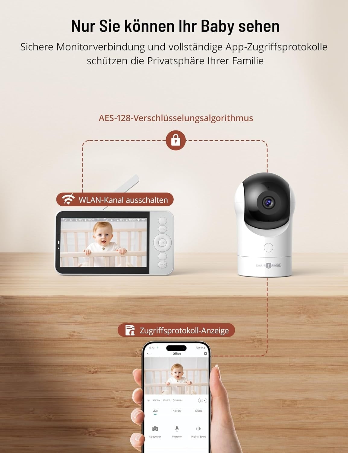 Babyphone 2K UHD avec 2 caméras et écran 5 pouces - Jusqu'à -35% d'économie