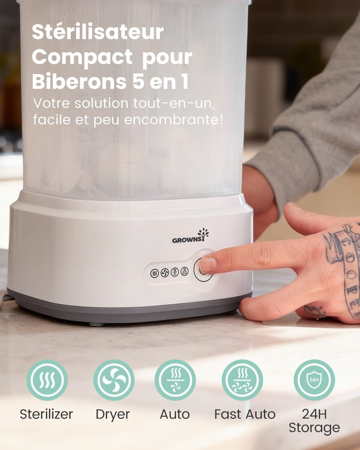 Stérilisateur et sèche-biberons 5-en-1 - Jusqu'à 34% de remise