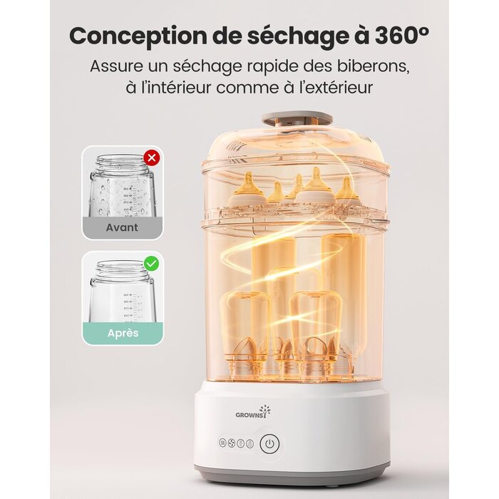 Stérilisateur et sèche-biberons 5-en-1 - Jusqu'à 34% de remise