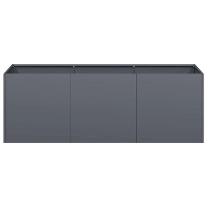 Jardinière en acier 120x40x40 cm Anthracite - Jusqu'à -34% sur l'outlet