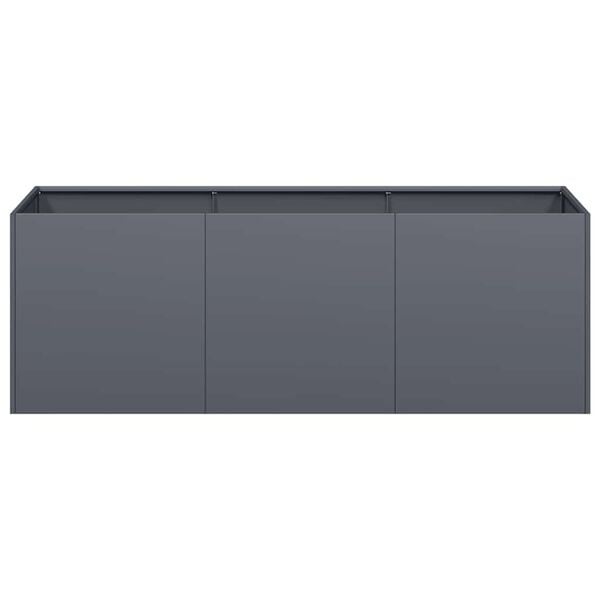 Jardinière en acier 120x40x40 cm Anthracite - Jusqu'à -34% sur l'outlet