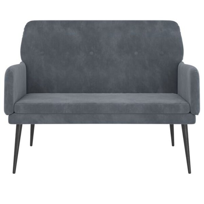 Vidaxl Banquette en velours gris foncé - Jusqu'à 34% de remise