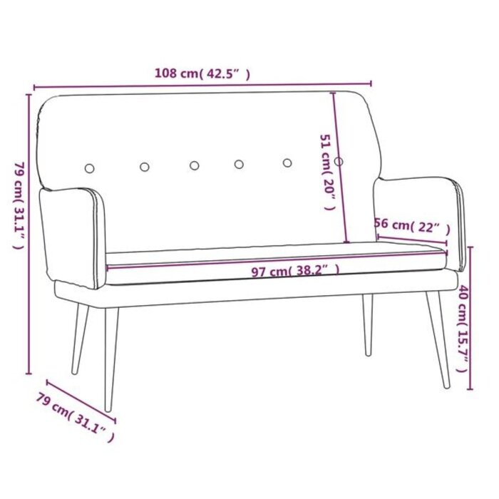 Vidaxl Banquette en velours gris foncé - Jusqu'à 34% de remise