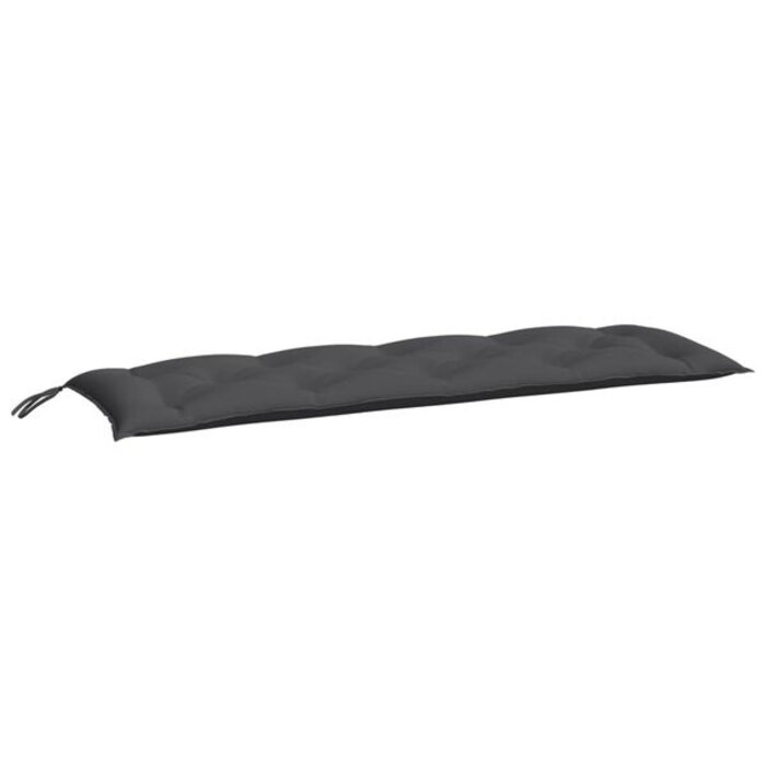 Vidaxl Lot de 2 coussins pour banc de jardin 150x50cm, Anthracite - Jusqu'à -32%