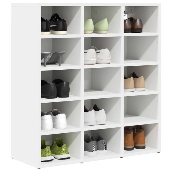 Vidaxl Meuble à chaussures moderne blanc - Jusqu'à 34% de remise