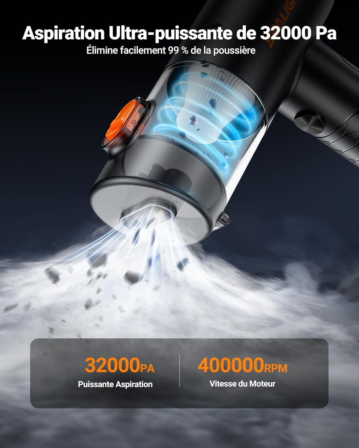 Mini aspirateur sans fil 4-en-1 - 32 000 Pa - Jusqu'à 34% de réduction