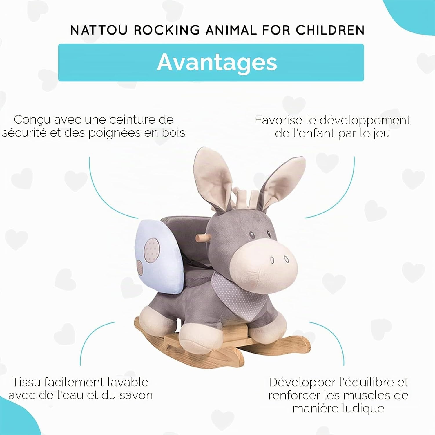 Âne à bascule pour enfants - Jusqu'à 29% de réduction