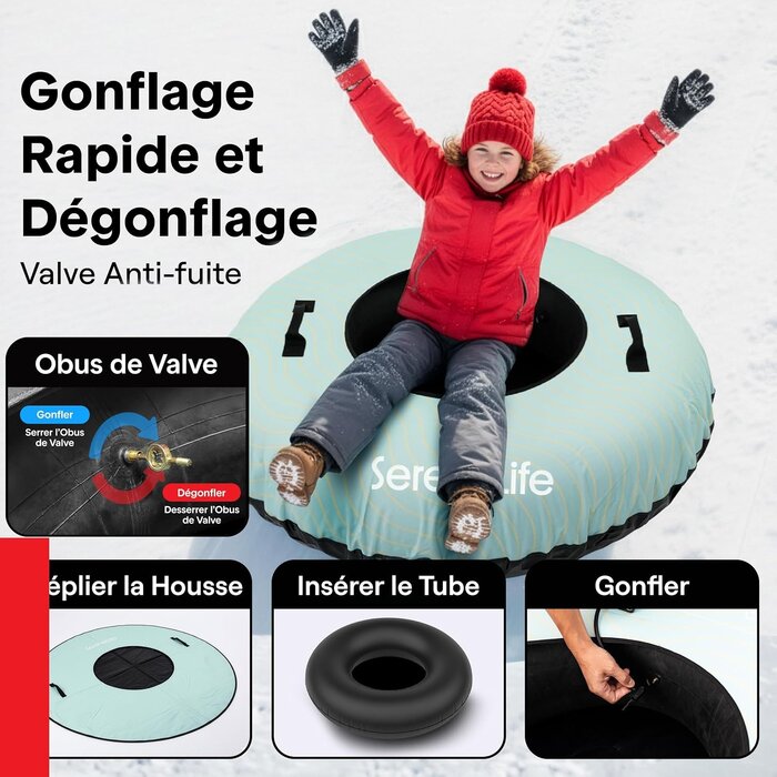 Bouée de neige XXL 122 cm - Jusqu'à -34% sur nos modèles outlet