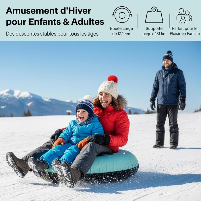 Bouée de neige XXL 122 cm - Jusqu'à -34% sur nos modèles outlet